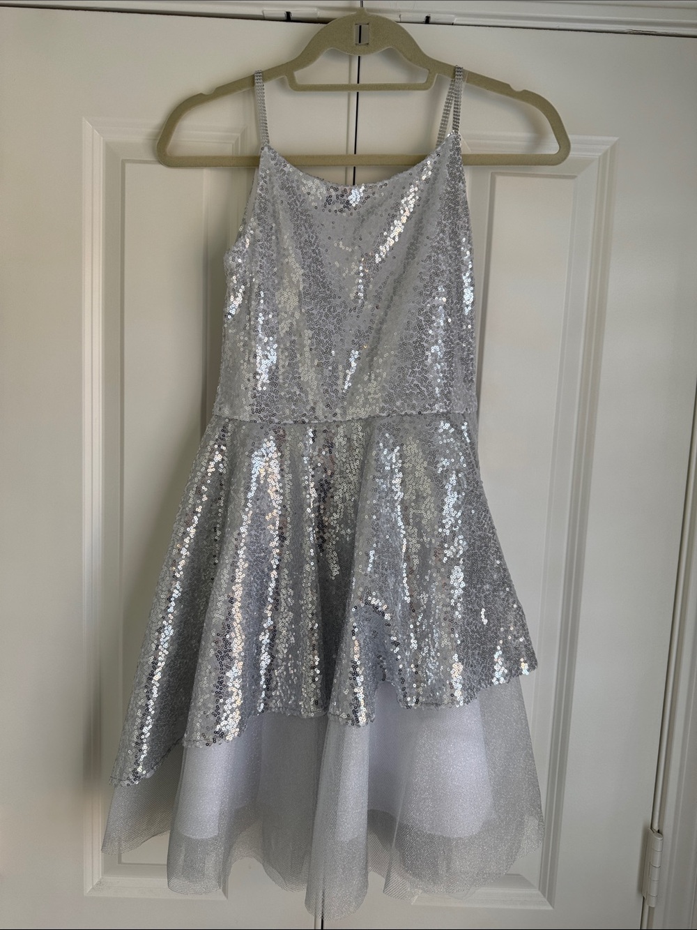 NWT Zoe LTD Silver Sequin Girls' Party Dress